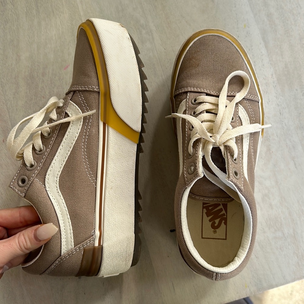 Stacked vans unisex platform shoes